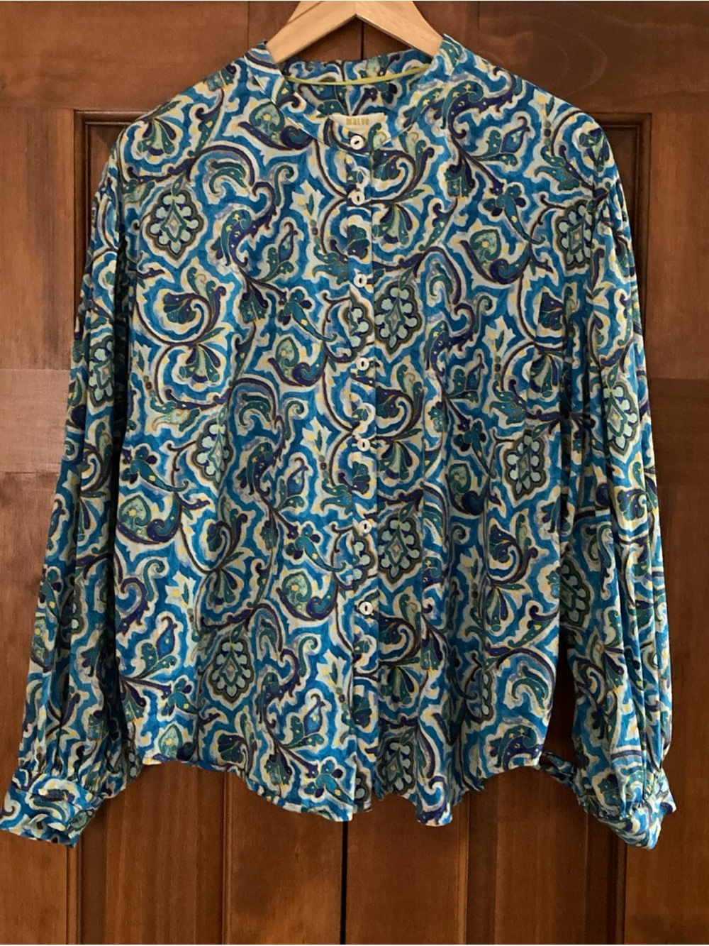 Maeve by Anthropologie Paisley Button-Front Ashleigh Blouse top women’s large